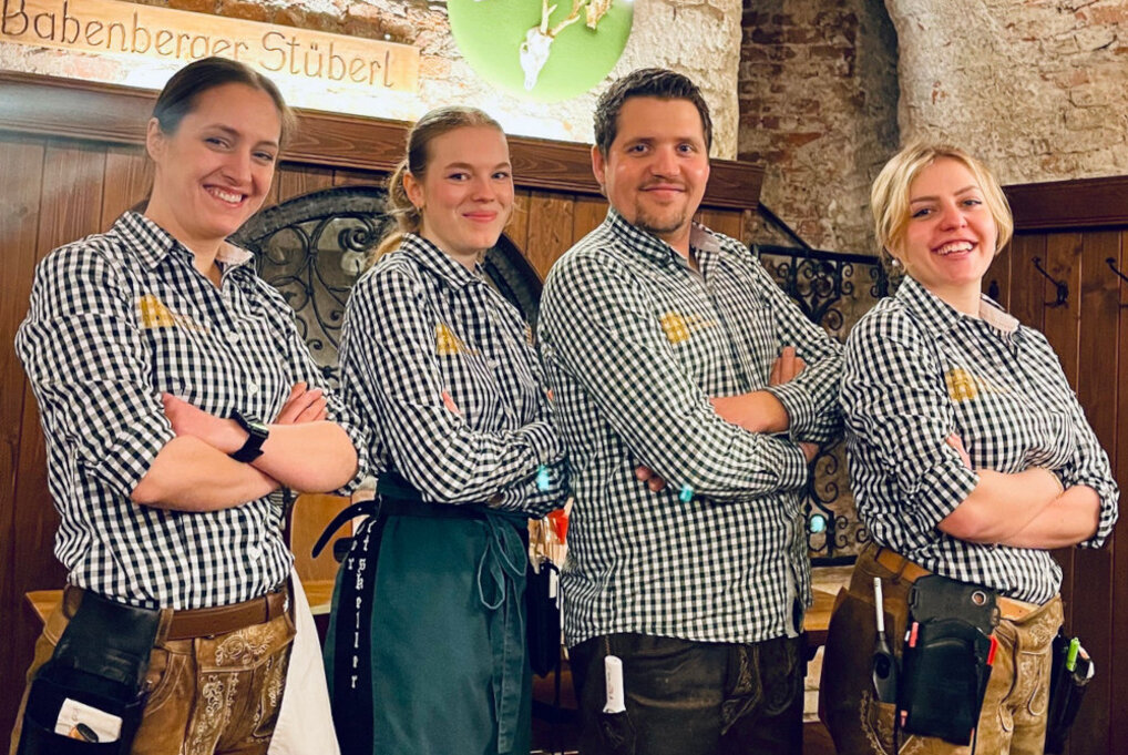 Team vom Melker Stiftskeller mit Pächter Sebastian Kleemann (3. von links)