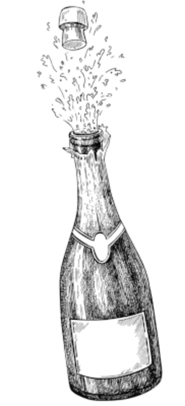 Flasche Sekt